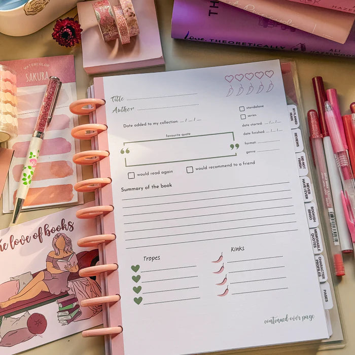 Romance Reading Journal - Charlie & Fox
