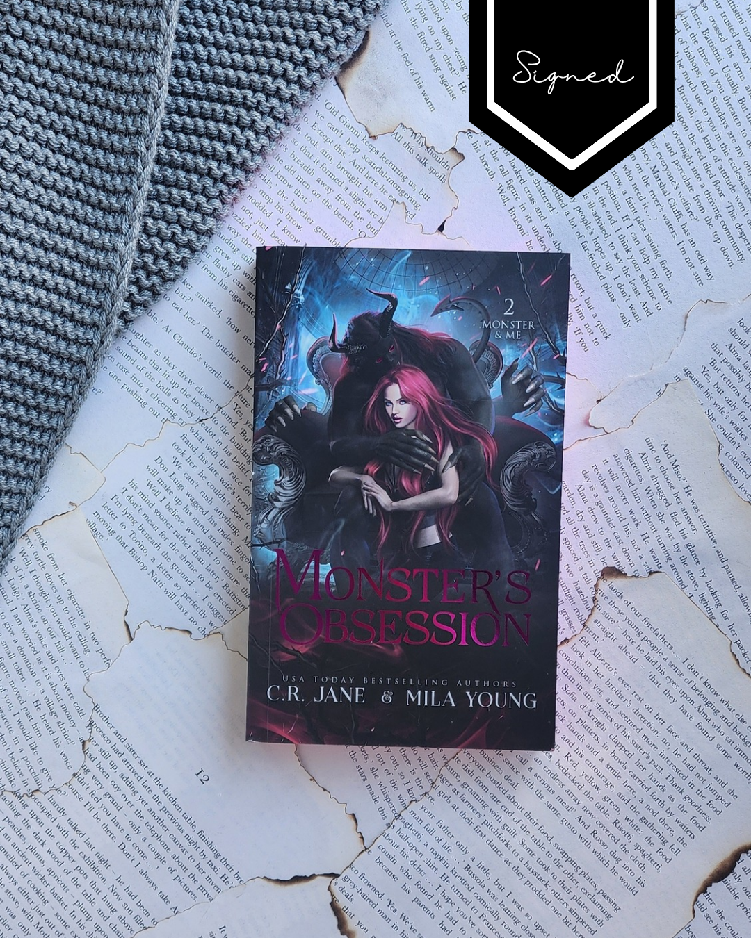 Monsters Obsession - C.R.Jane & Mila Young (PAPER BACK) - Signed