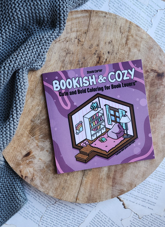 Bookish & Cozy: Adult colouring book for readers