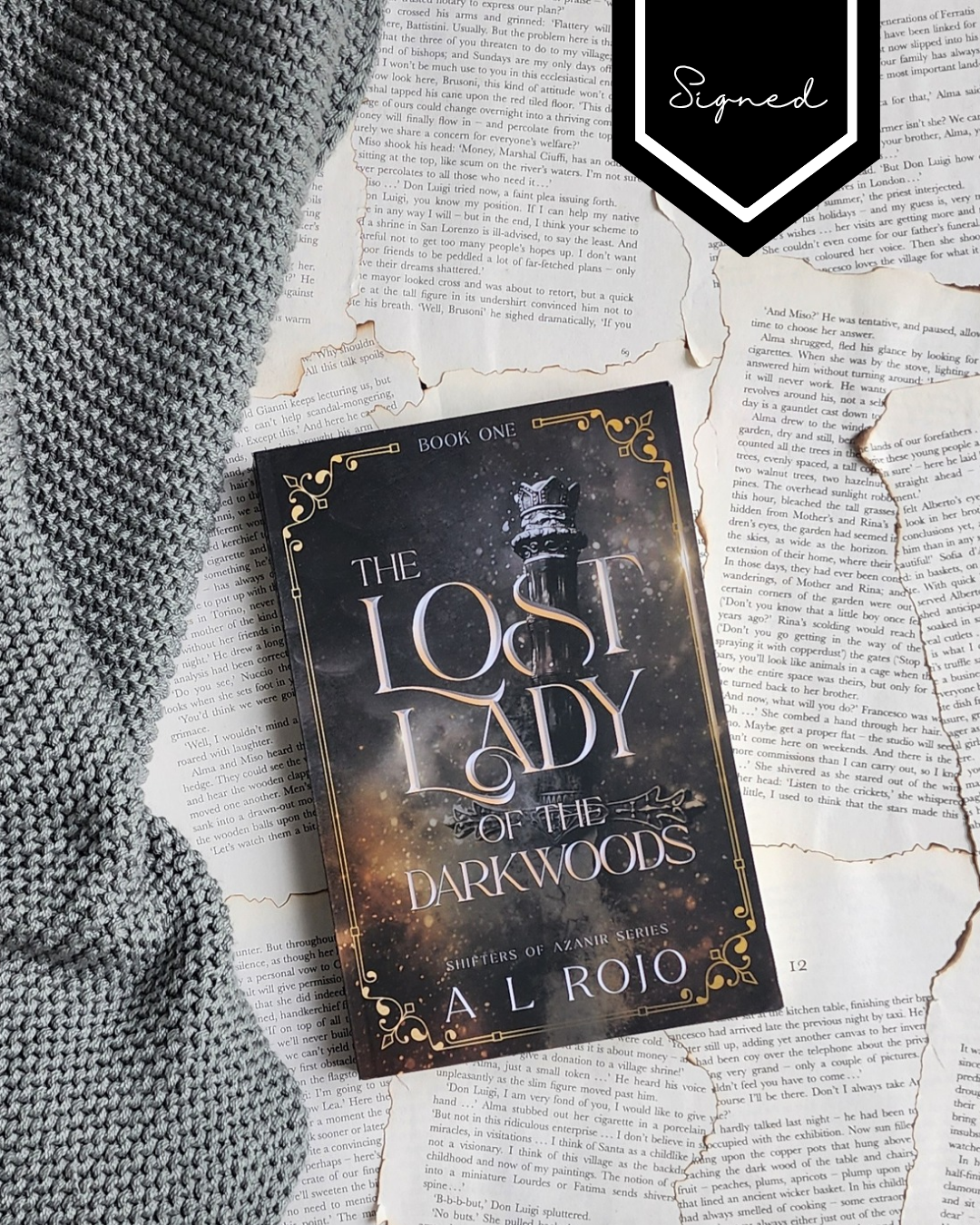 The Lost Lady Of The Darkwoods - A.L.Rojo (PAPER BACK) - Signed